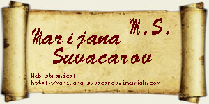 Marijana Suvačarov vizit kartica